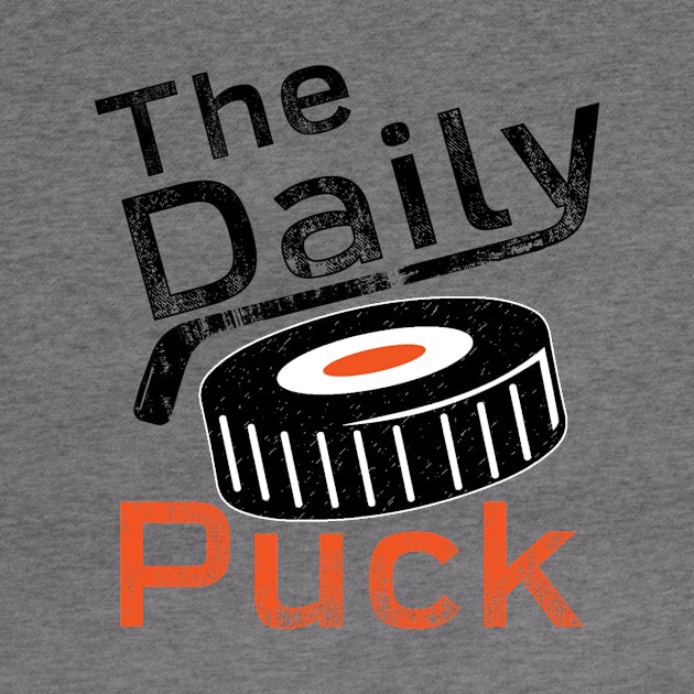 Orange Text / Orange Puck by thedailypuck